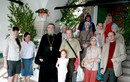 На паперти Троицкого храма в Останкине