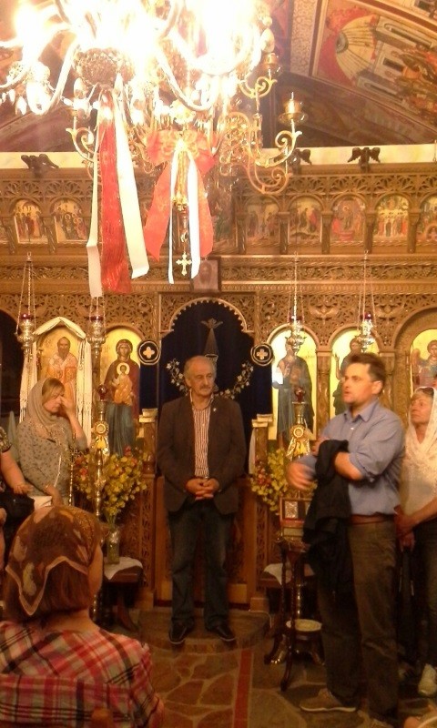 Г-н Констанин на встрече с нашей группой в храме св. Вукола
