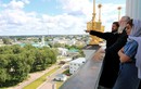 На колокольне Богоявленского собора Костромы